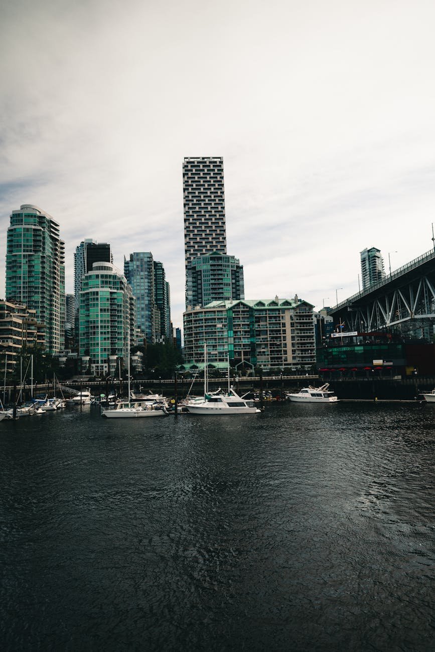 scenic view of vancouver s waterfront skyscrapers